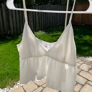 aritzia silk tank